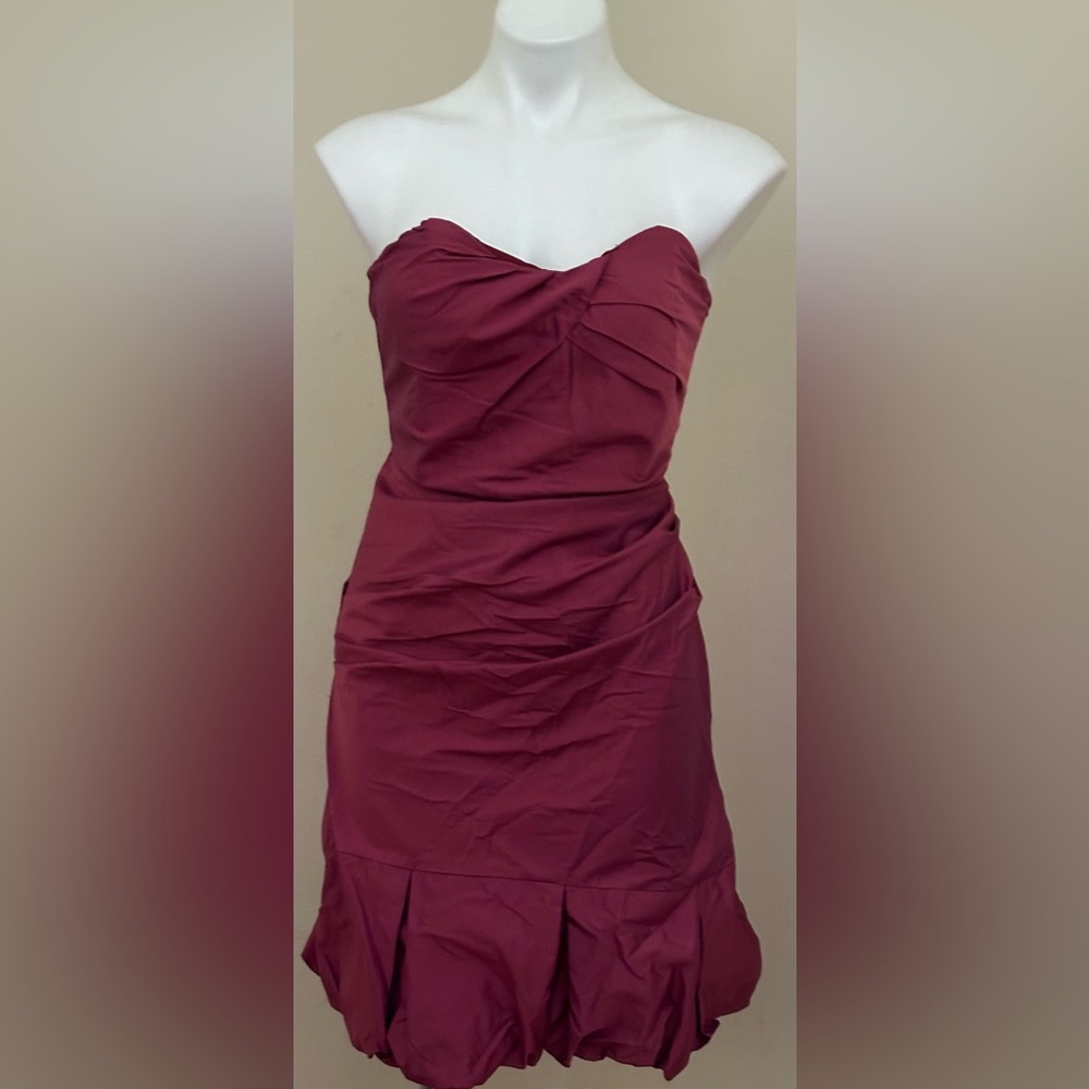 ARIELLA Strapless Orchard Pink Sweetheart Bodice Under Wire Bubble Dress Sz M